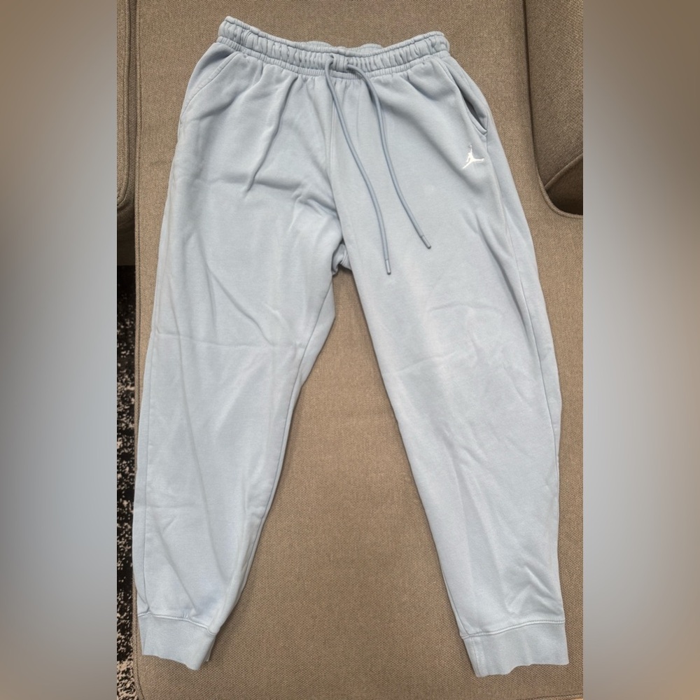 Men's Nike Jordan Brooklyn Blue Jogger Pants - Picture 2 of 9